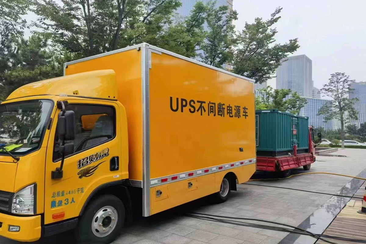 图们发电机租赁施工现场